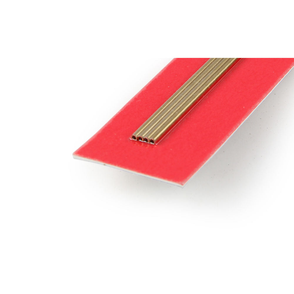 K&S 1.5x300mm Round Brass Tube, .225mm Wall (4pcs) KNS9831