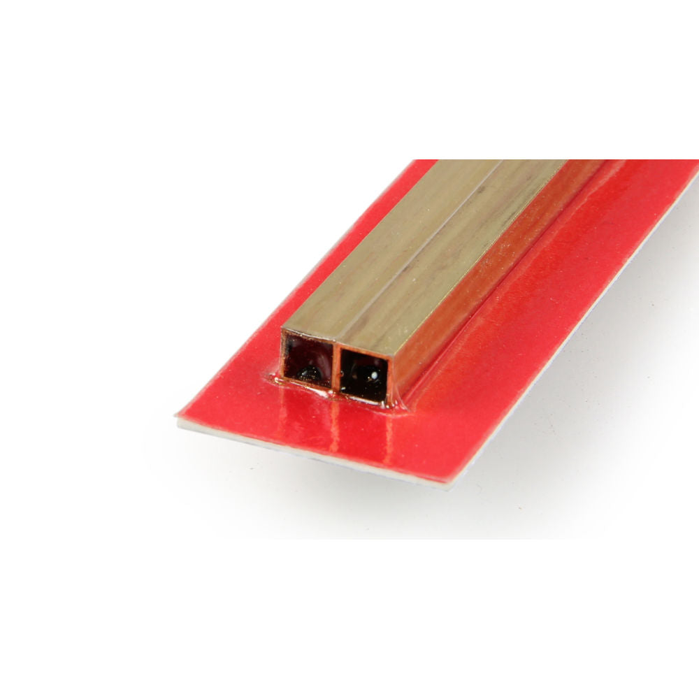 K&S 6x300mm Square Brass Tube .45mm Wall KNS9854