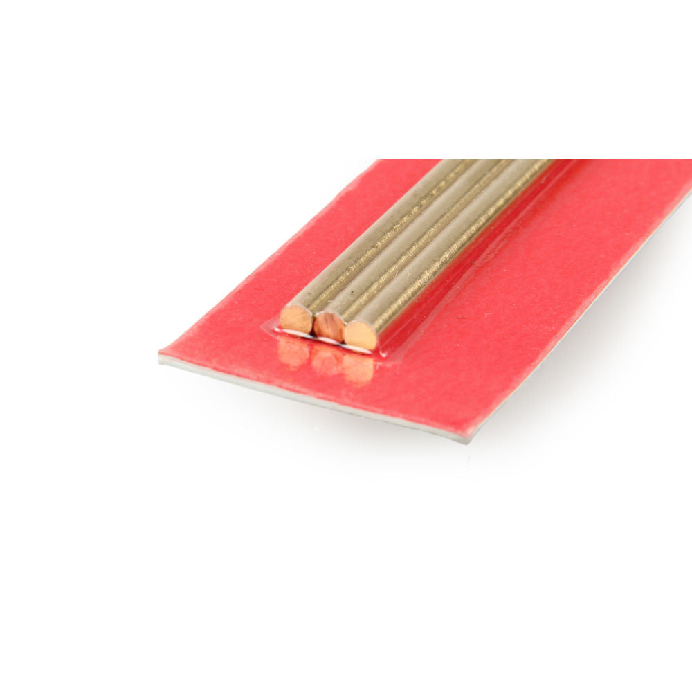 K&S 3x300mm Round Brass Rod (3pcs) KNS9865