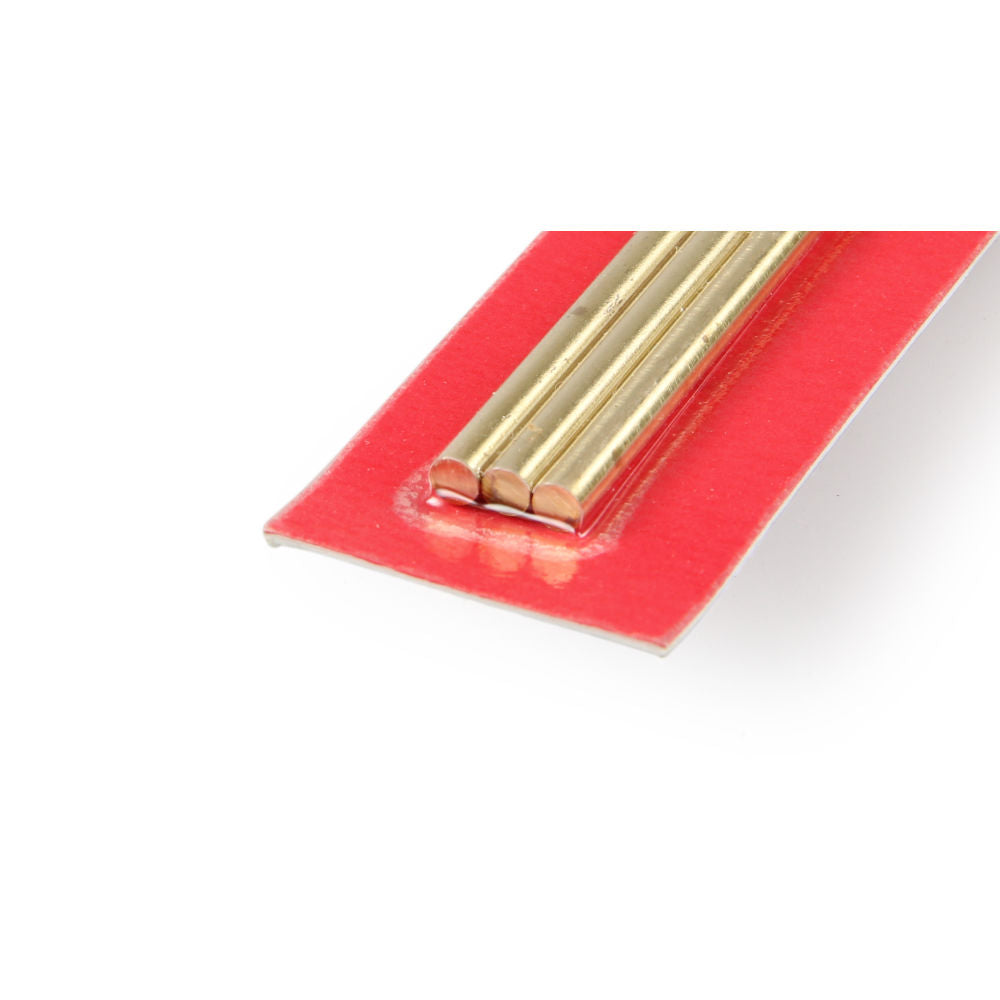K&S 3.5x300mm Round Brass Rod (3pcs) KNS9866