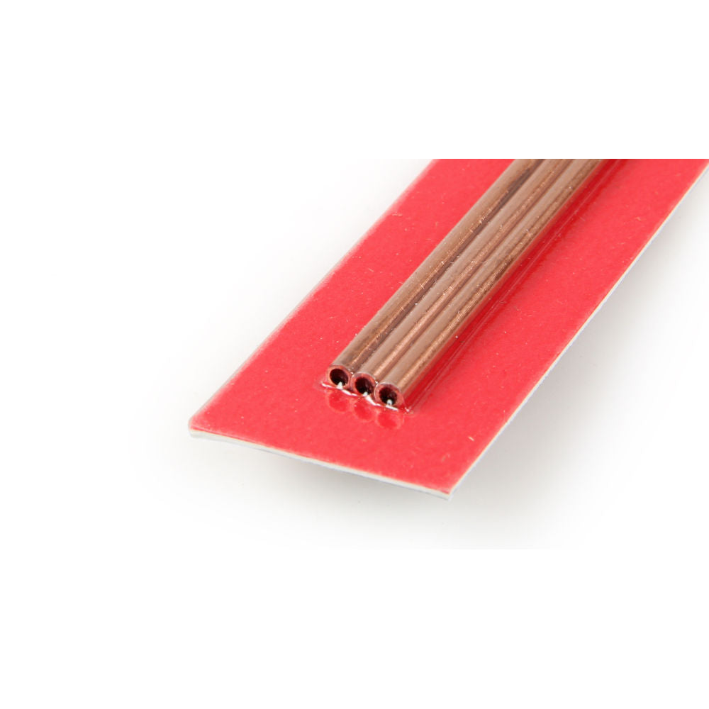 K&S 3x300mm Round Copper Tube, .36mm Wall (3pcs) KNS9871