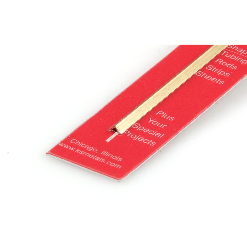 K&S 1/8in 300mm Brass Angle, .014 Wall KNS9880