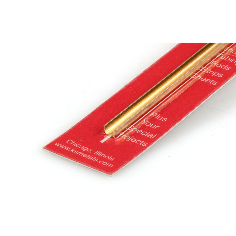 K&S 3/16x12in Brass C-Channel, .014 Wall KNS9886