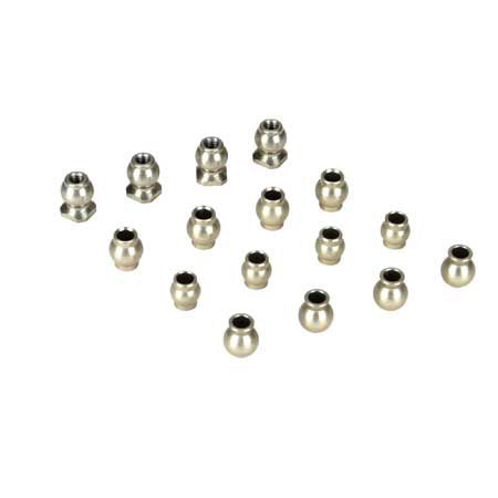 Losi Ten Hard Anodised Pivot Ball Set (16) LOSB2187