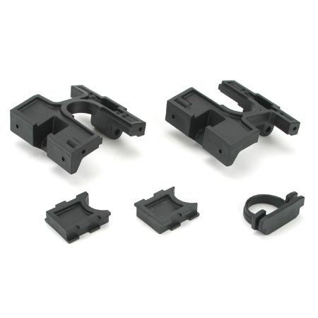 Losi LST/LST2/Aftershock Right/Left Bulkheads & Diff Retainers LOSB2257