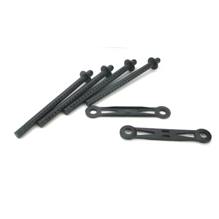 Losi LST/LST2/Aftershock Extra Long Body Mounts LOSB2451