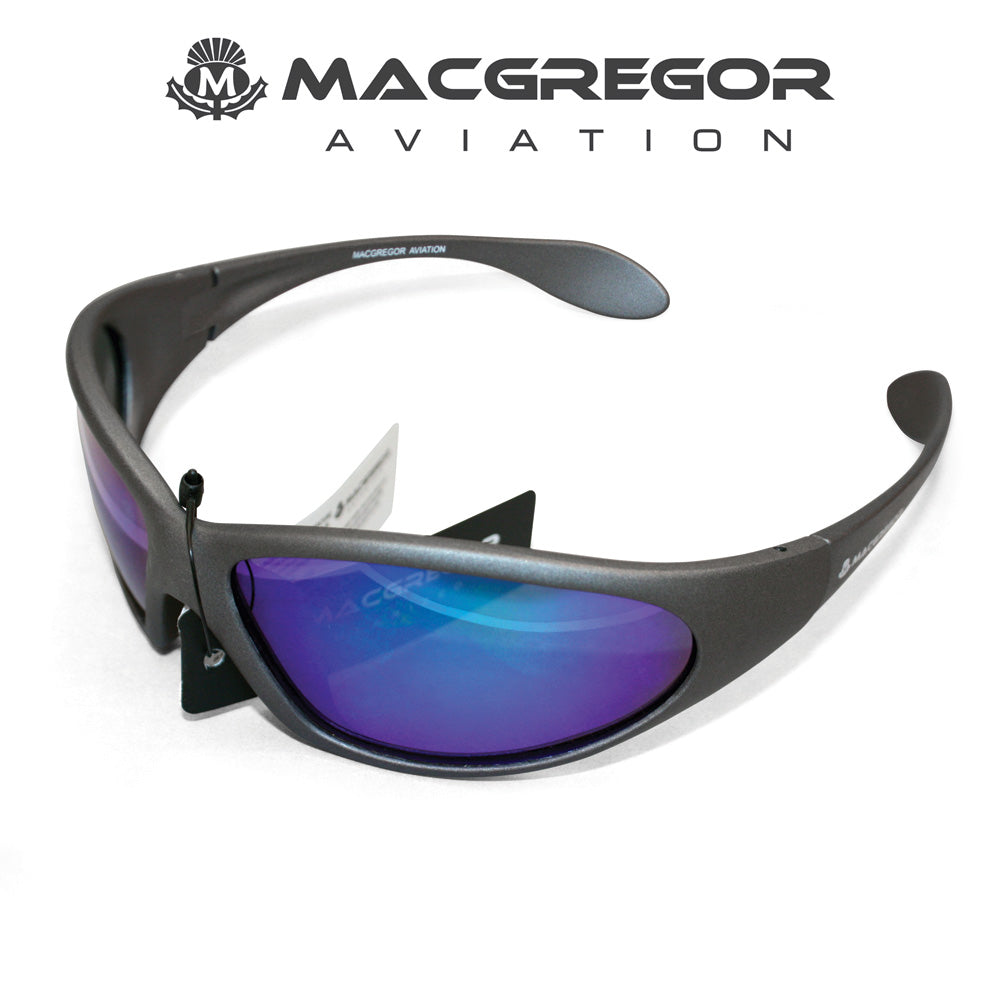 MacGregor Polarised Sunglasses Grey with Blue Lens MACRCSUN1
