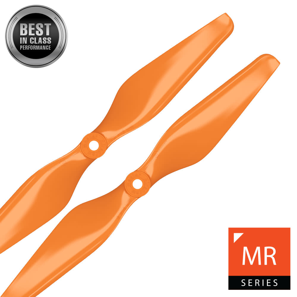 Master Airscrew 9x4.5 MR Propeller Set 2x Orange MASMR09X45SO2