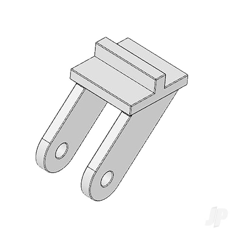 Multiplex Horn "Twin" 10x20and pushrod connector, 2pcs MPX703458