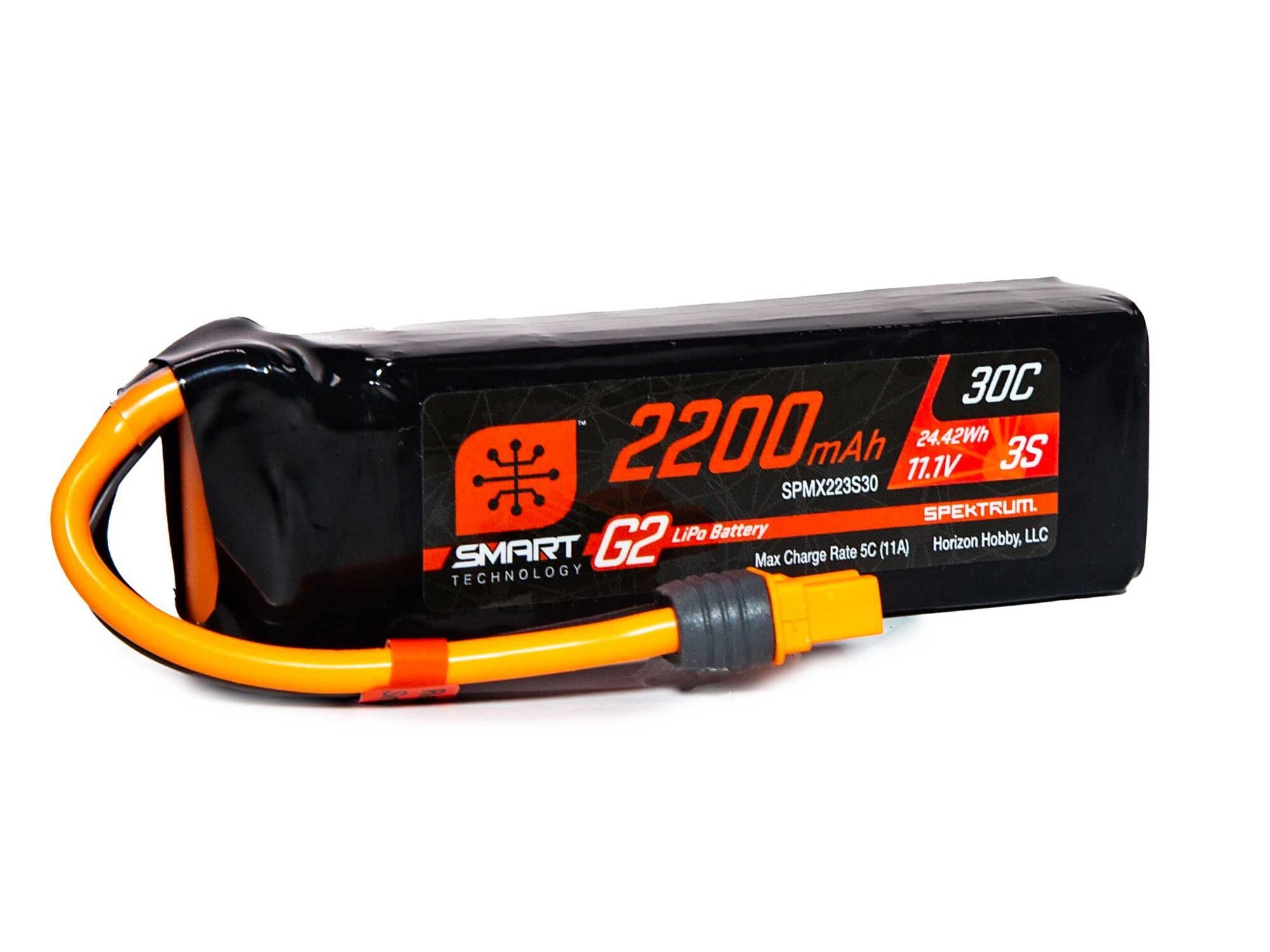 Spektrum 2200mAh 3S 11.1V SMART G2 30C IC3 SPMX223S30