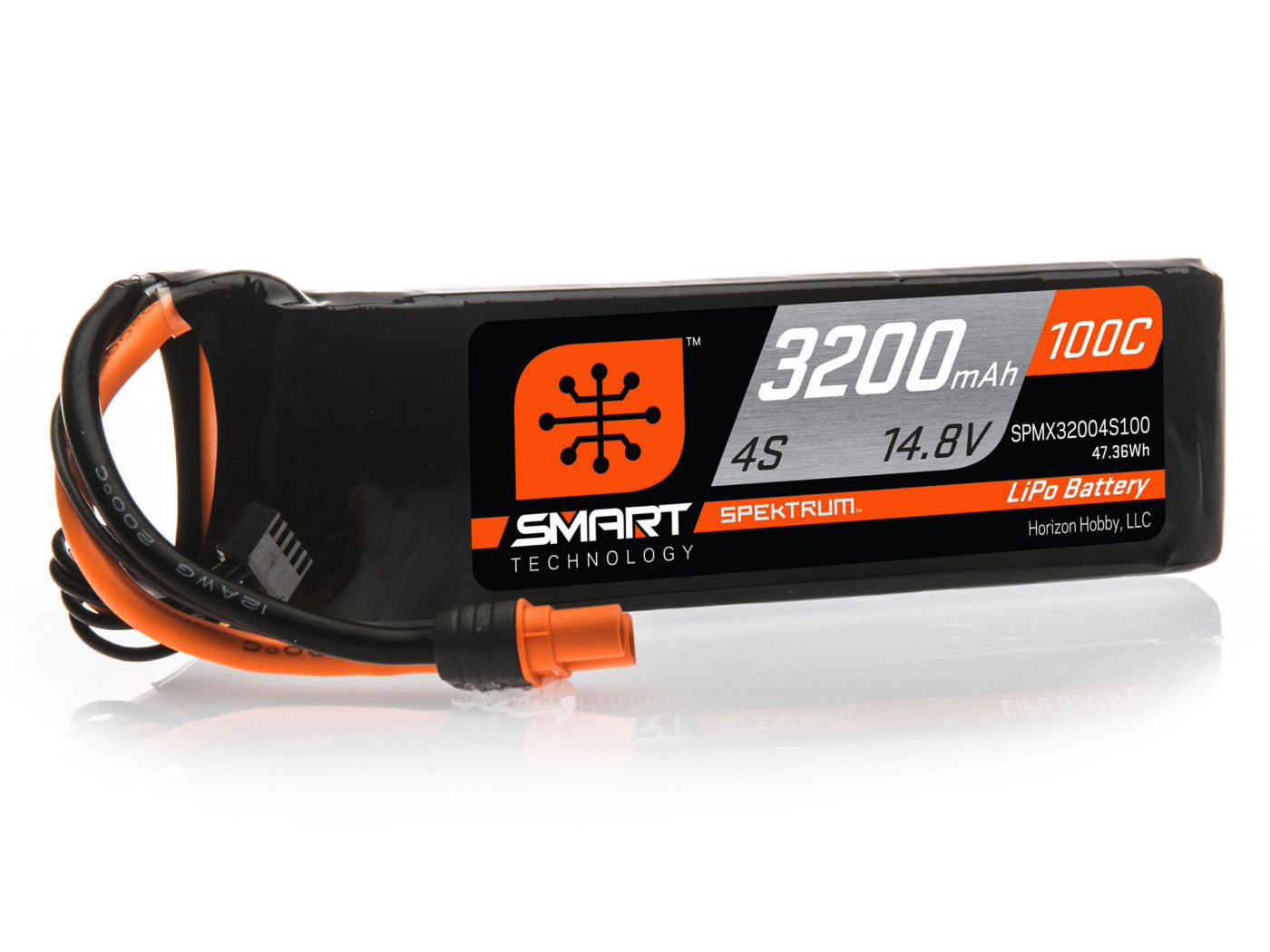 Spektrum 3200mAh 4S 14.8V 100C Smart LiPo Battery IC3 SPMX32004S100