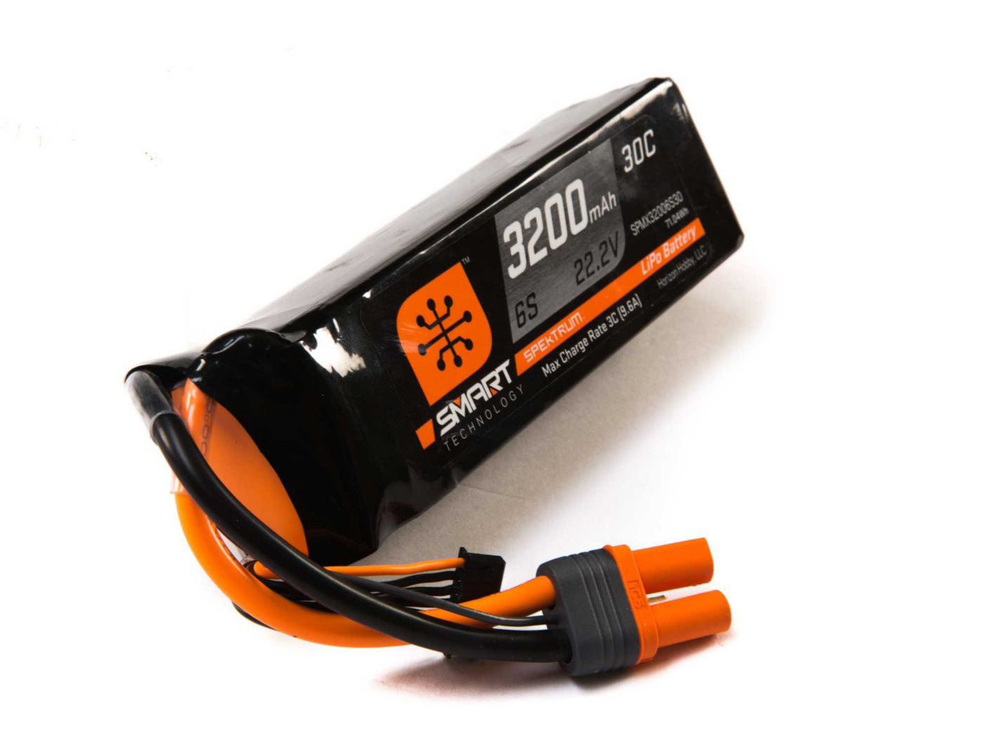 Spektrum 3200mah 6S 22.2V 30C Smart LiPo IC5 SPMX32006S30