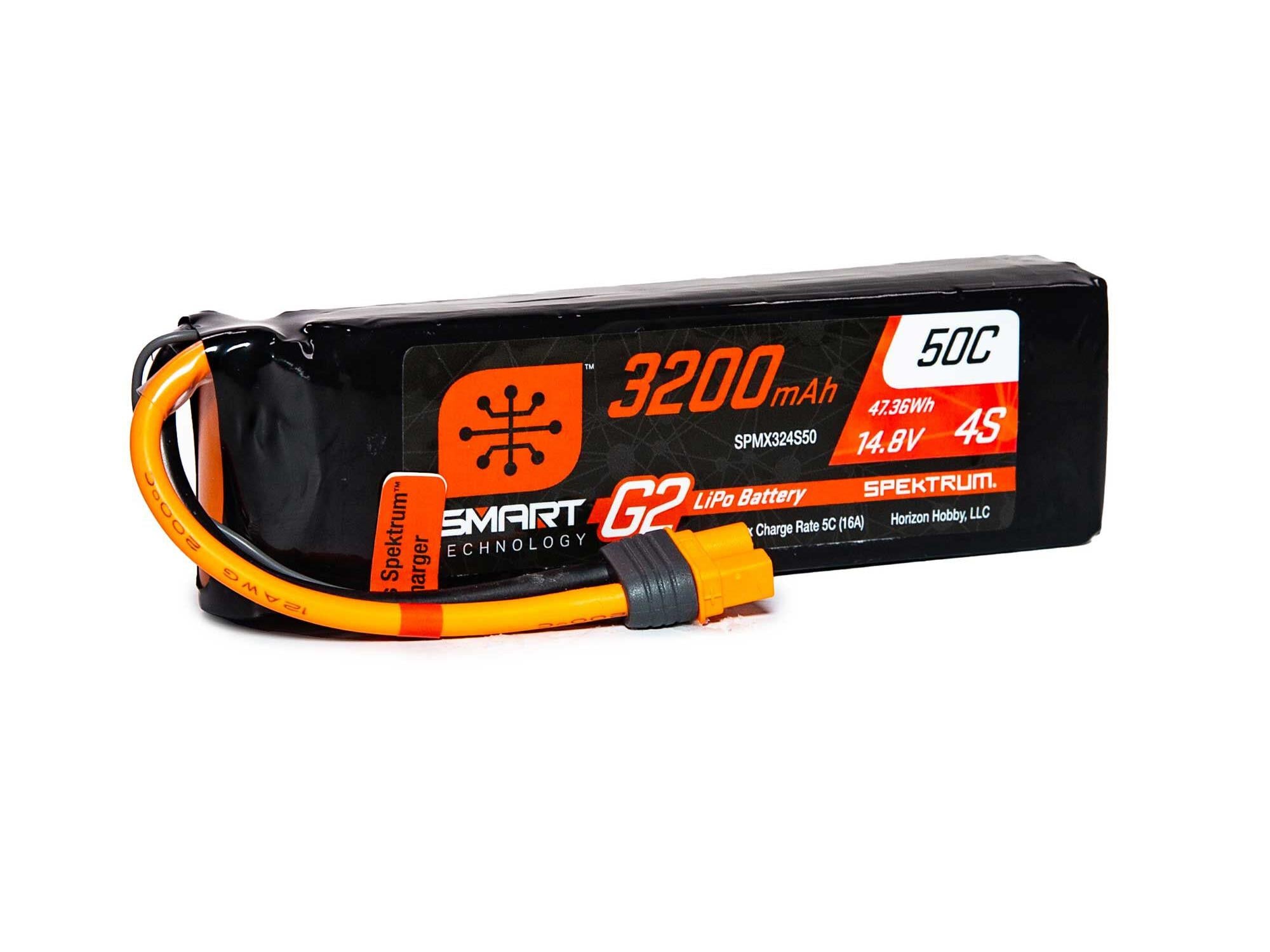 Spektrum 3200mAh 4S 14.8V SMART G2 50C IC3 SPMX324S50
