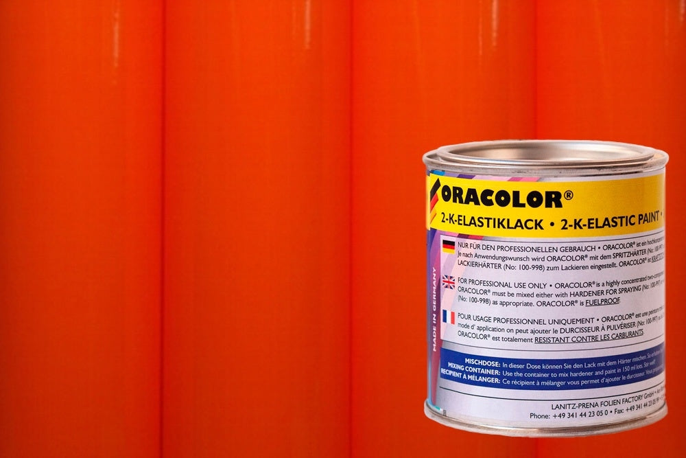 ORACOLOR 2-K-Elastic Varnish Fluorescent Orange Paint (160ml) from Oracover 121-064