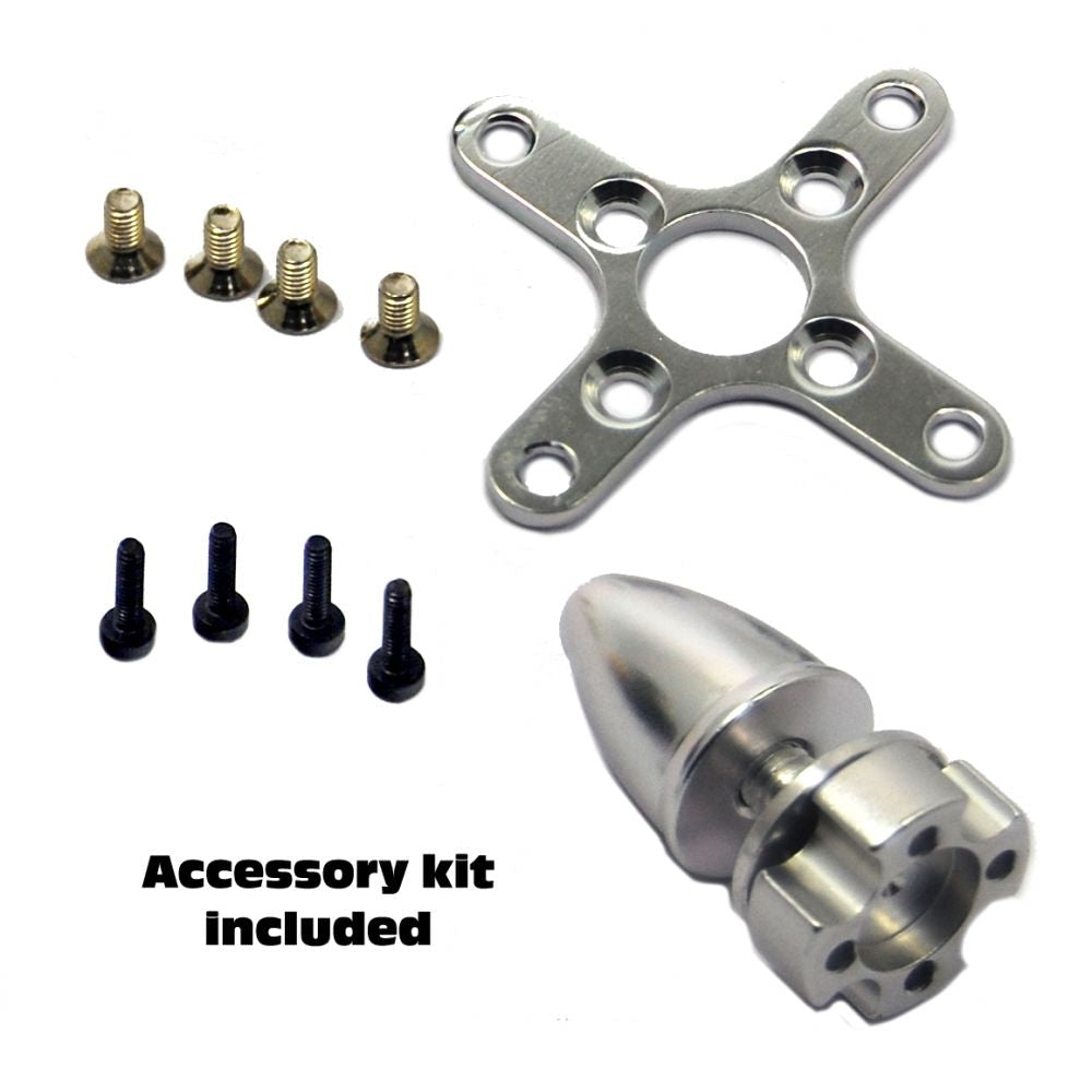 Overlander Tornado Thumper V3 3548/05 900KV - Brushless Outrunner RC Motor 2980 Accessory Kit Included Motor Mount Accessories Bolts Nuts