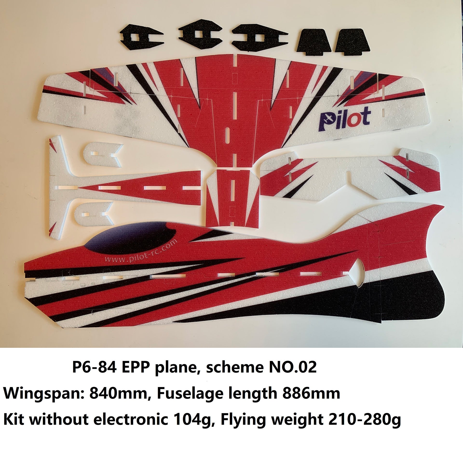 Pilot RC P-6 840 Epp Plane (Pnp) (02) PIL674