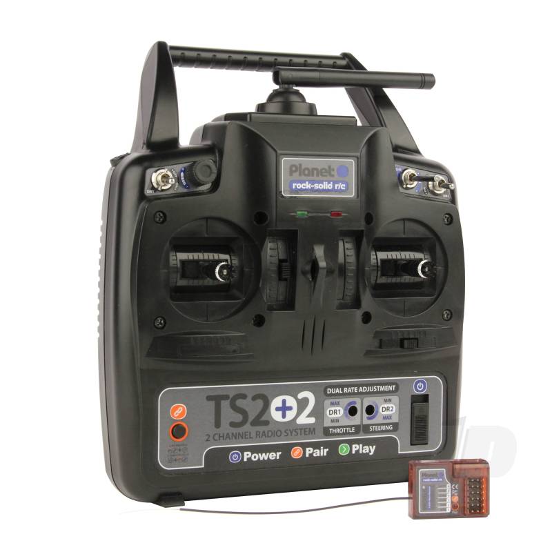 Planet TS2+2 2.4GHz 2-Channel Stick Transmitter with 2 Aux Channels with 6-channel Rx PLAT02101