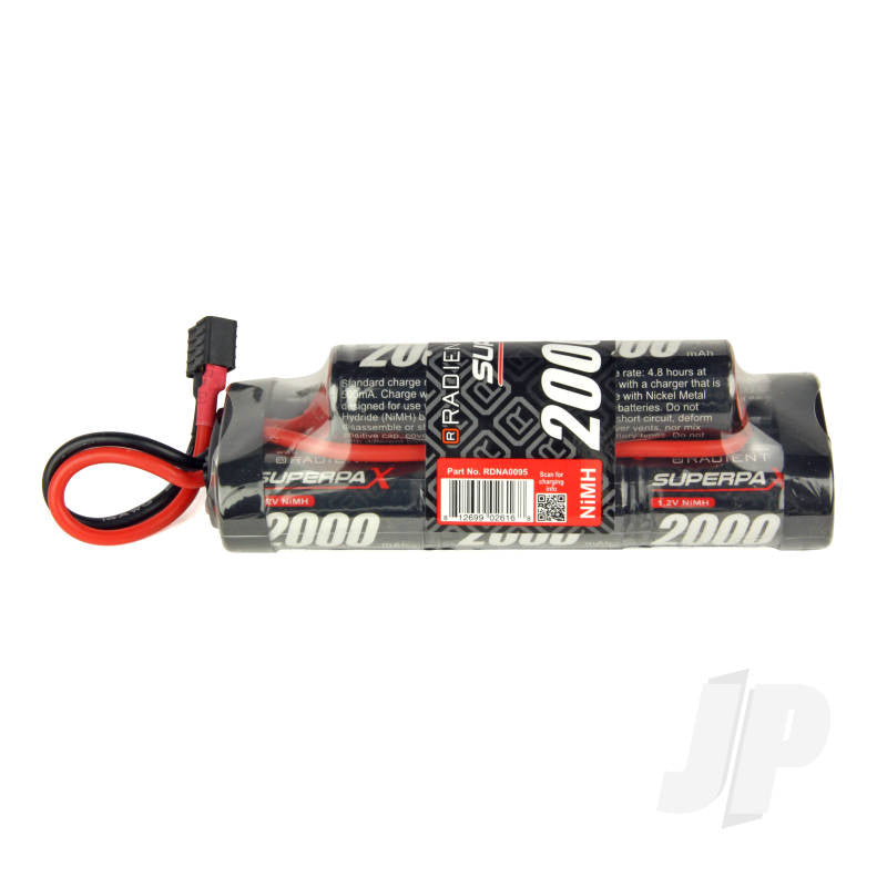 Radient NiMH 9.6V 2000mAh SC 6-2 Hump, HCT RDNA0095