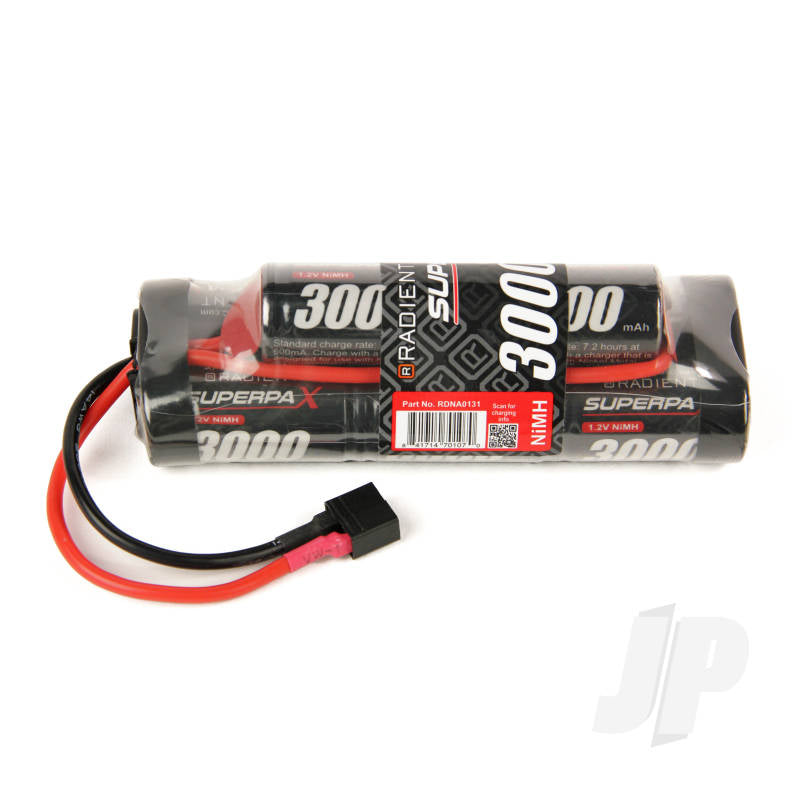 Radient NiMH 9.6V 3000mAh SC 6-2 Hump, HCT RDNA0131
