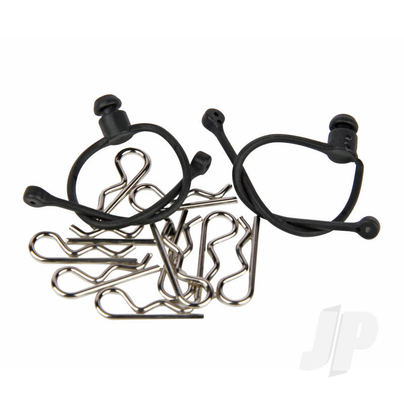 Radient Body Clips (10pcs) with Black Retainers (2pcs) RDNA0303