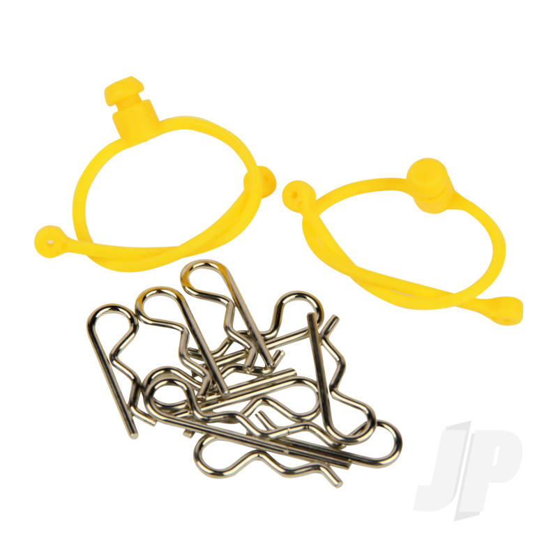 Radient Body Clips (10pcs) with Yellow Retainers (2pcs) RDNA0308