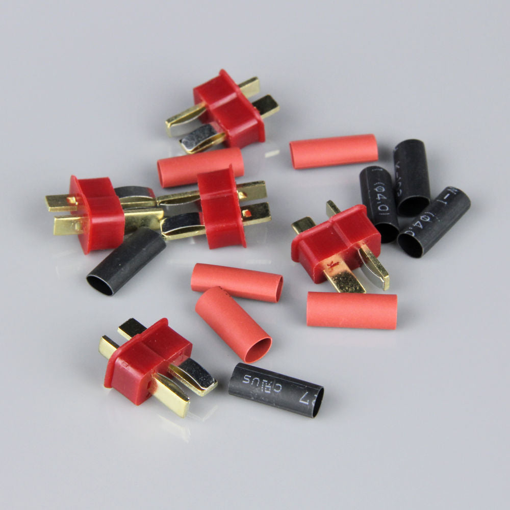 Radient Deans Male including Heat Shrink (ESC End) (5pcs) RDNAC010004