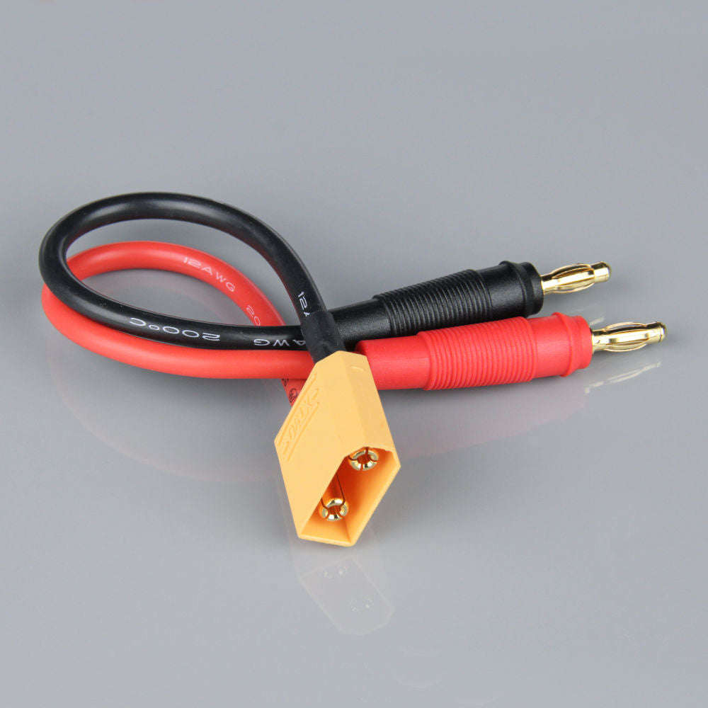 Radient Charge Lead, 4mm Bullet to XT90 Male, 12AWG, 150mm (ESC End) RDNAC010038