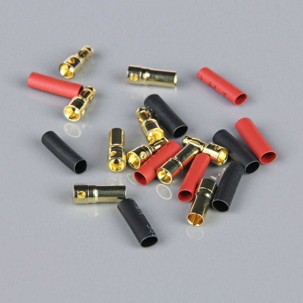 Radient 3.5mm Gold Connector Pairs including Heat Shrink (5pcs) RDNAC010088