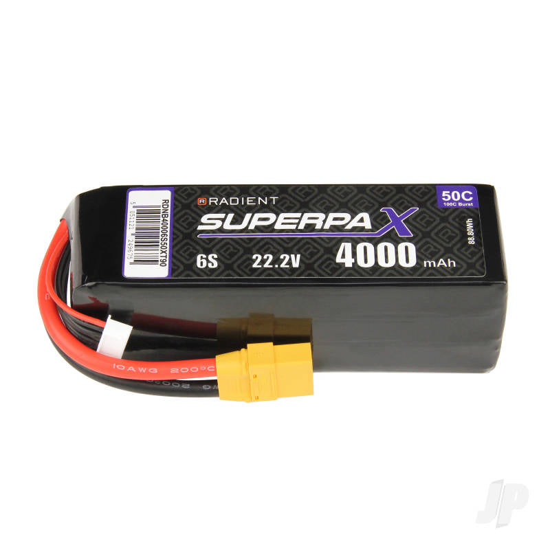 Radient LiPo 6S 4000mAh 22.2V 50C XT90 RDNB40006S50XT90