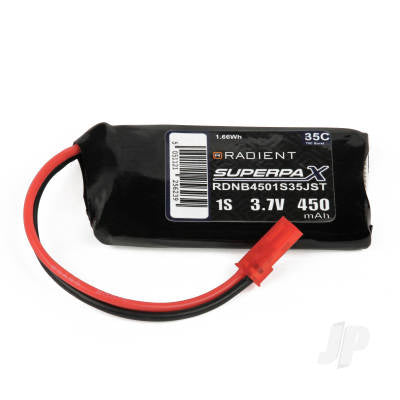 Radient LiPo 1S 450mAh 3.7V 35C JST RDNB4501S35JST