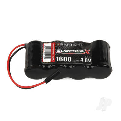 Radient NiMH 4.8V 1600mAh 2/3A SBS-Flat, Rx-JR RDNBN1600S4JR