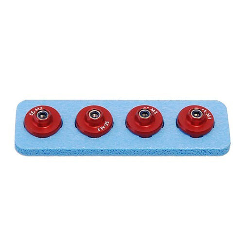 Secraft Wood Lock Nut M3 (Red) SEC312