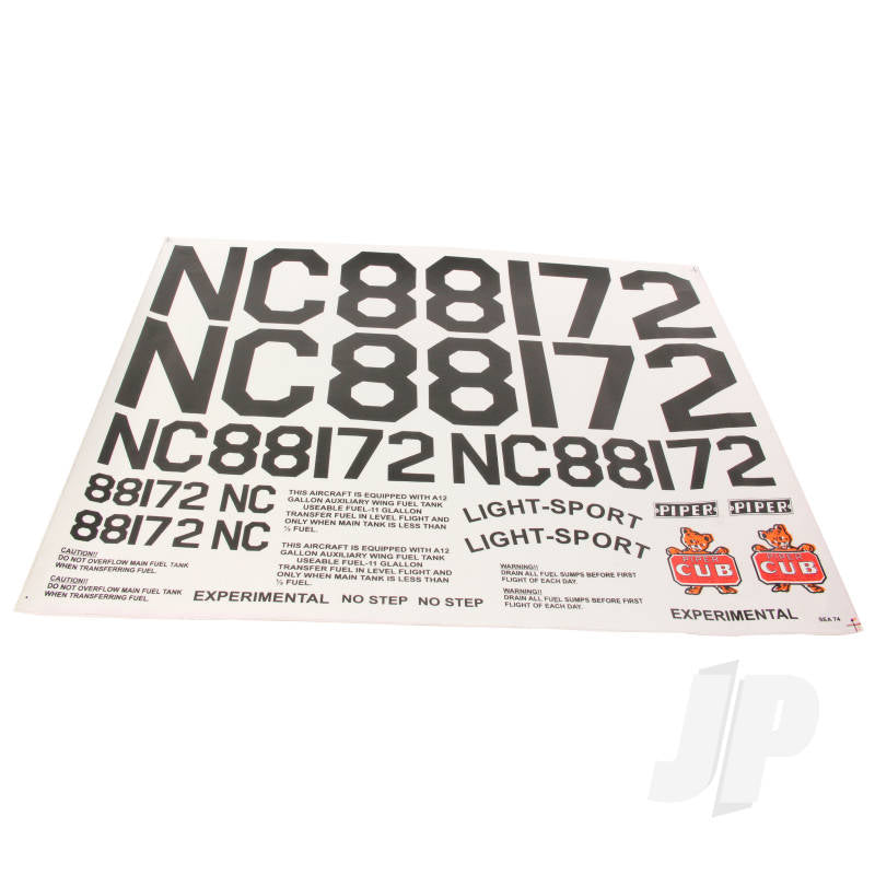 Seagull J-3 Piper Cub Decal Set (for SEA-74) SGCB314