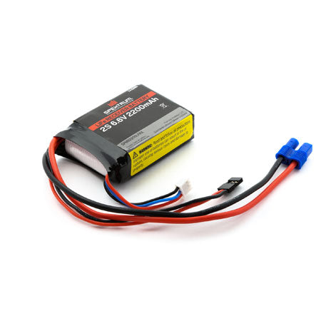 Spektrum 2200mAh 2S 6.6volt Li-Fe Receiver Battery SPMB2200LFRX