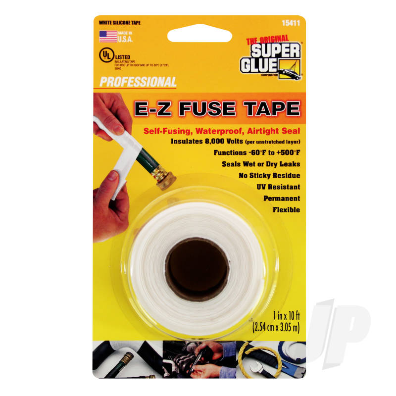 Super Glue E-Z Fuse Tape White (1in x 10ft) SUP15411