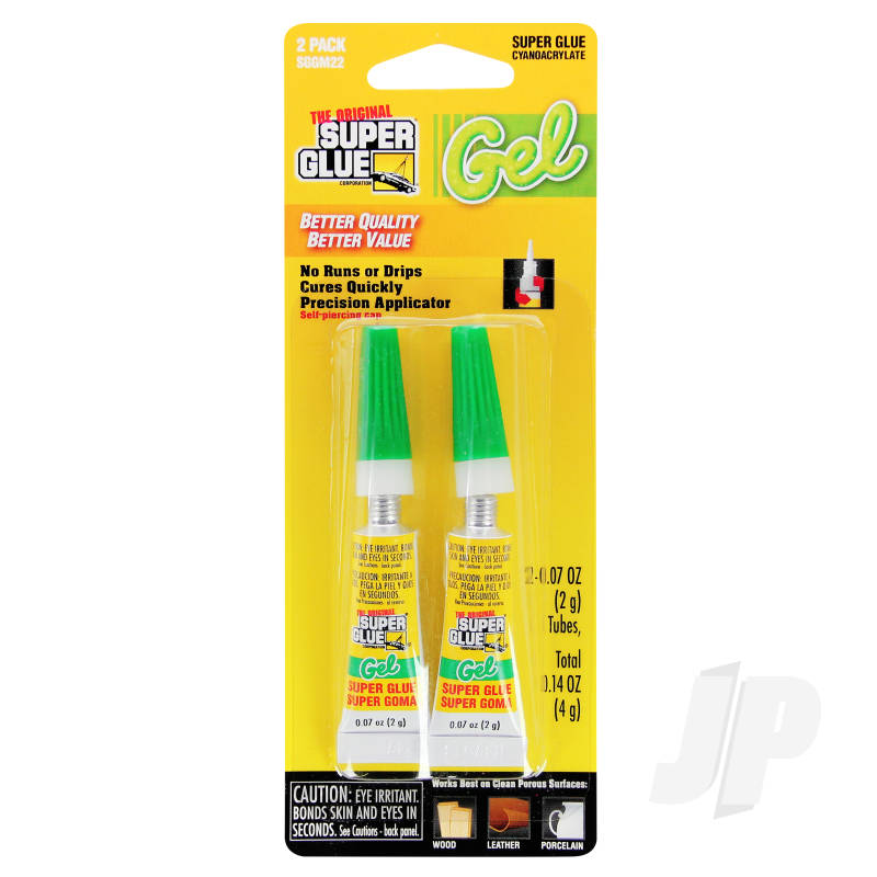 Super Glue Super Glue Gel 2-Pack Small Card (2x 0.07oz, 2g) SUPSGGM22
