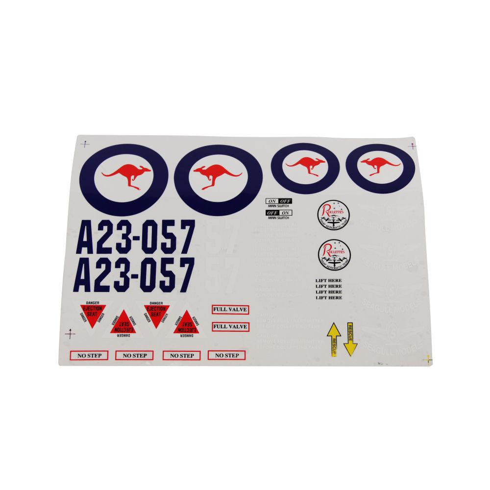 Seagull PC-9 Pilatus Decal Set (for SEA-12) SGPC016