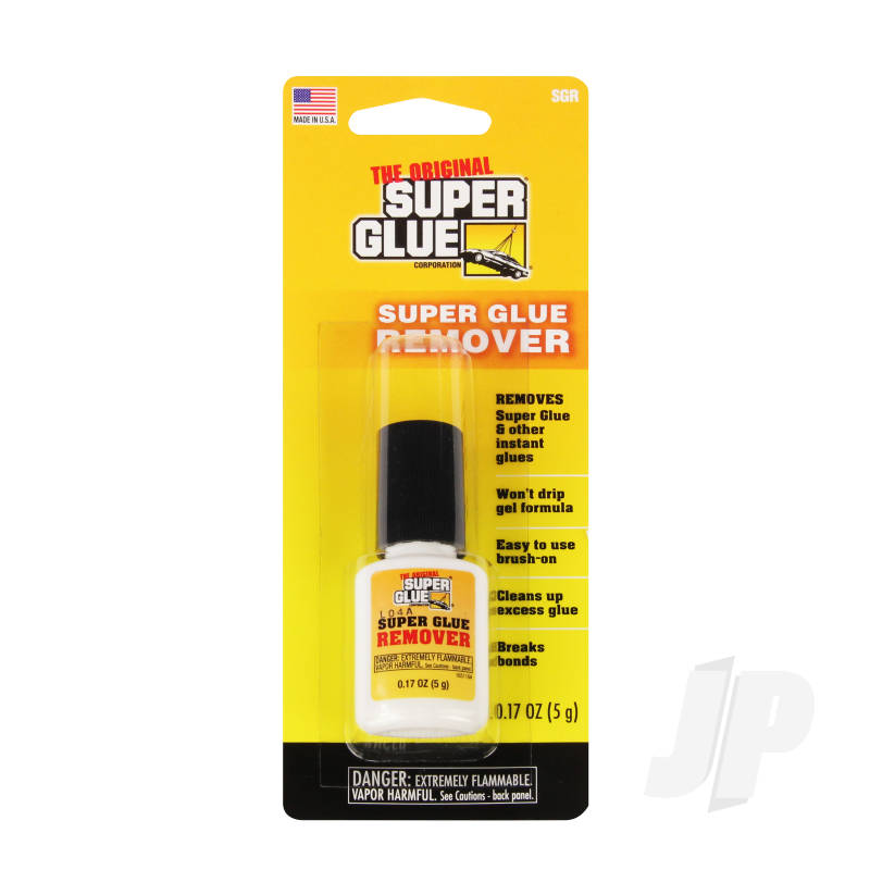 Super Glue Super Glue Remover Gel (0.17oz, 5g) SUPSGR super glue in packaging