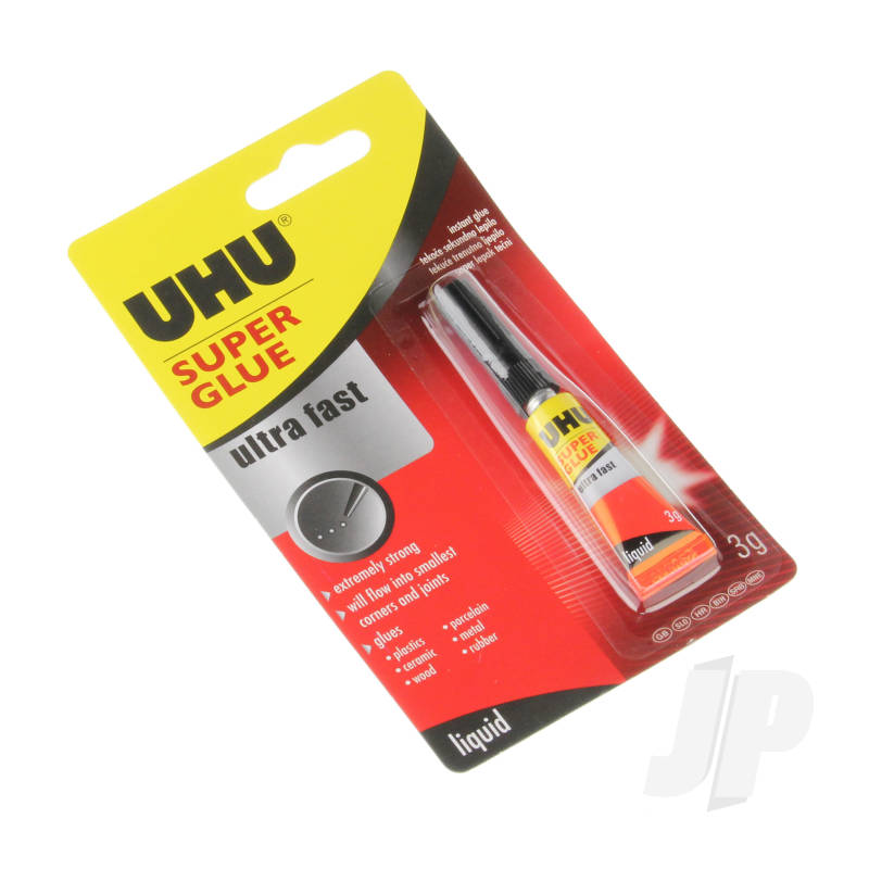 UHU Super Glue Ultra Fast Liquid 3g UHU40755