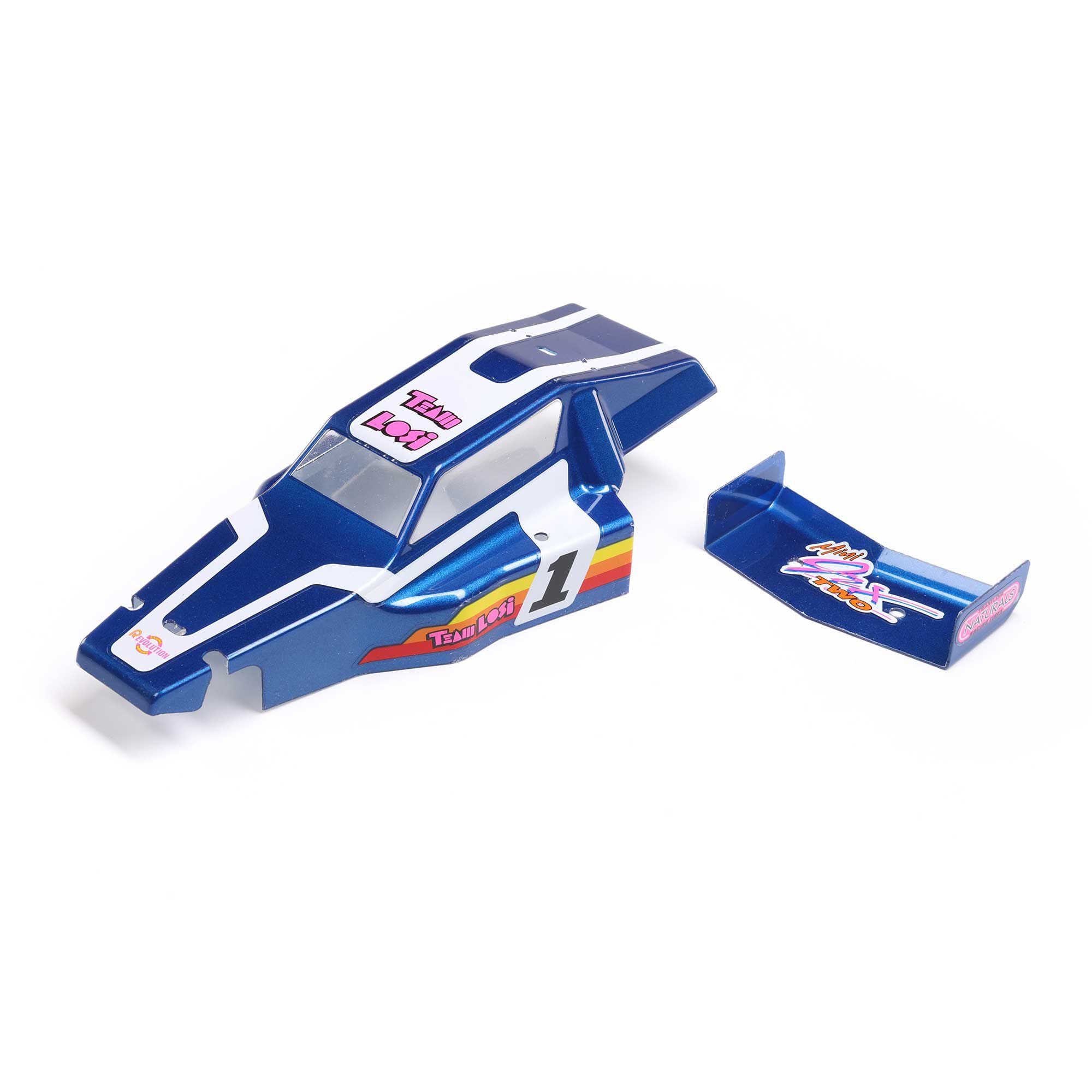 Losi Body & Wing, Blue: Mini JRX2 LOS210028