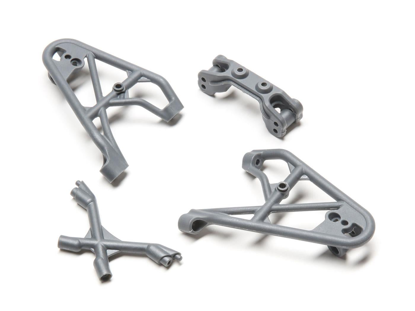 Losi Fr Shk Tower/Brace & Camber Link Mnt,Gray:Rock Rey LOS231039