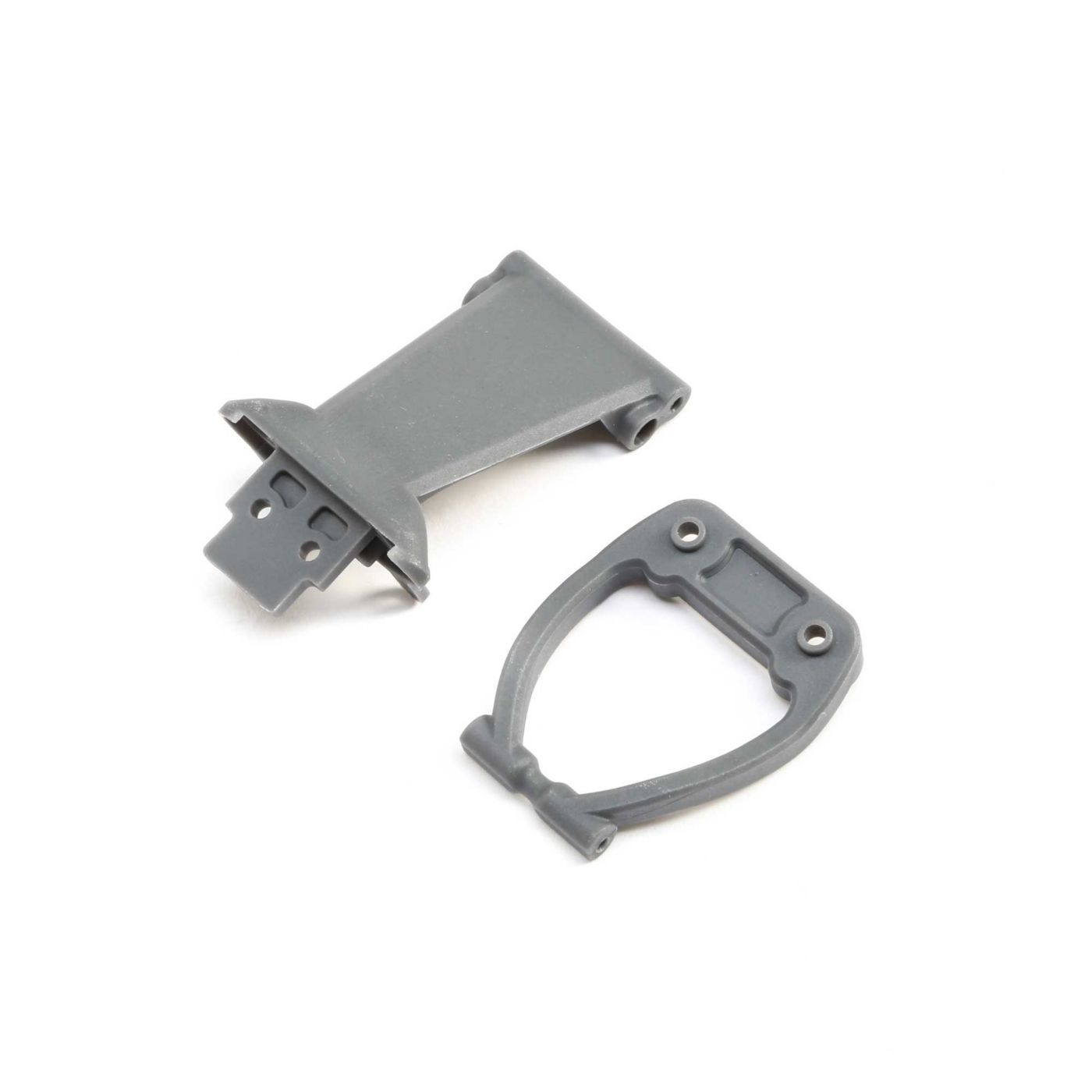 Losi Front Bumper/Skid Plate&Support Gray: Rock Rey LOS231040