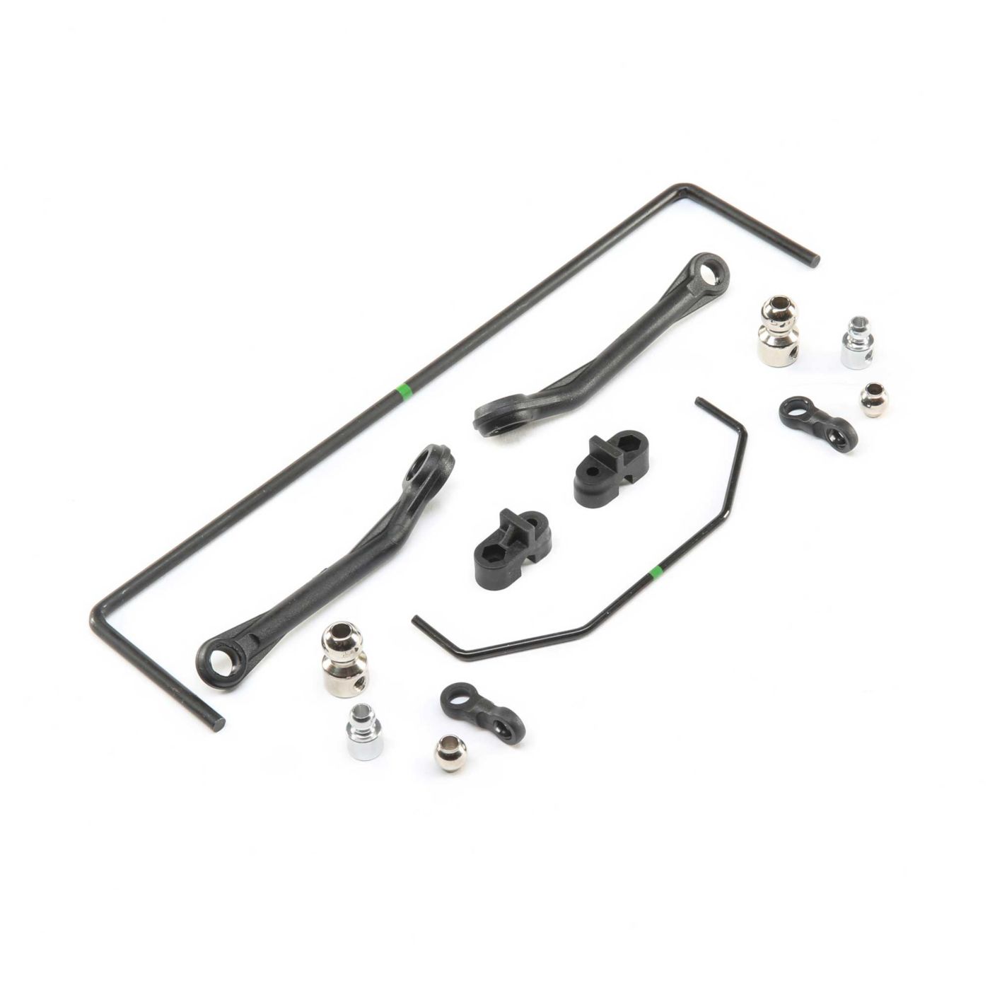 Losi Front & Rear Sway Bar Set: Super Baja Rey LOS254043