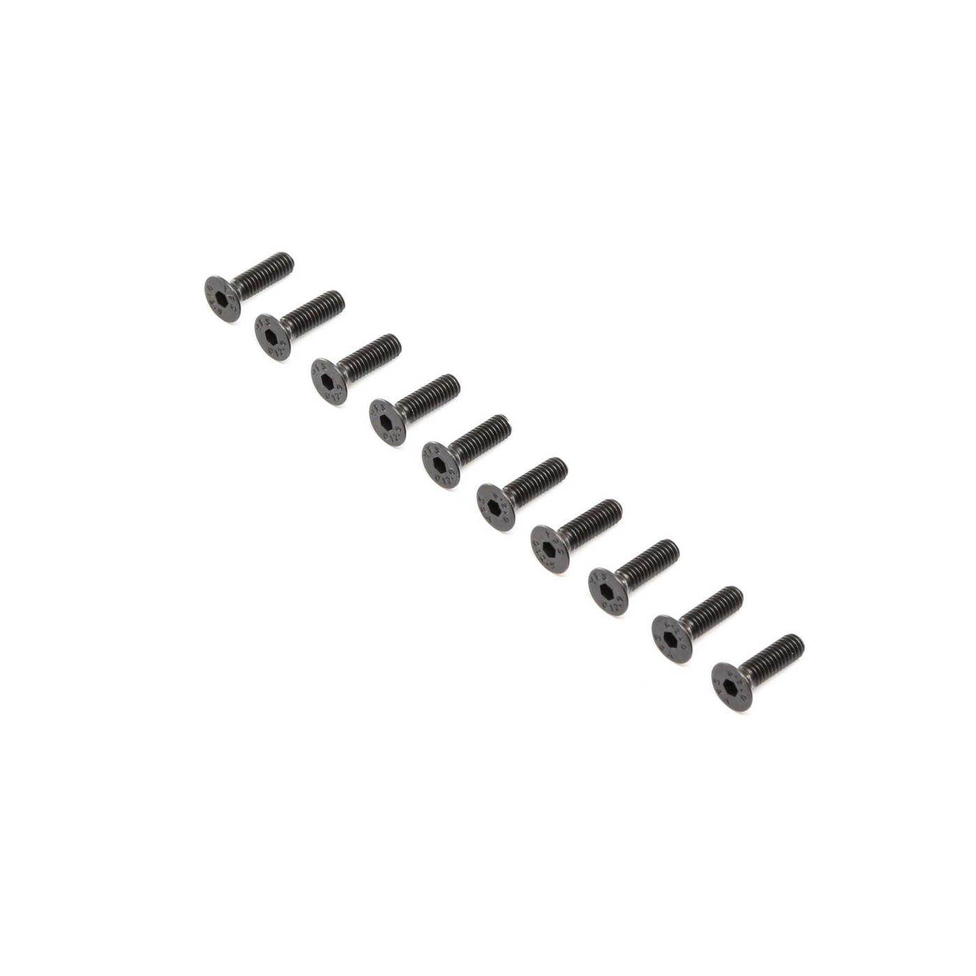 Losi Flat Head Screws Stl BO M4 x 14mm (10) LOS255019