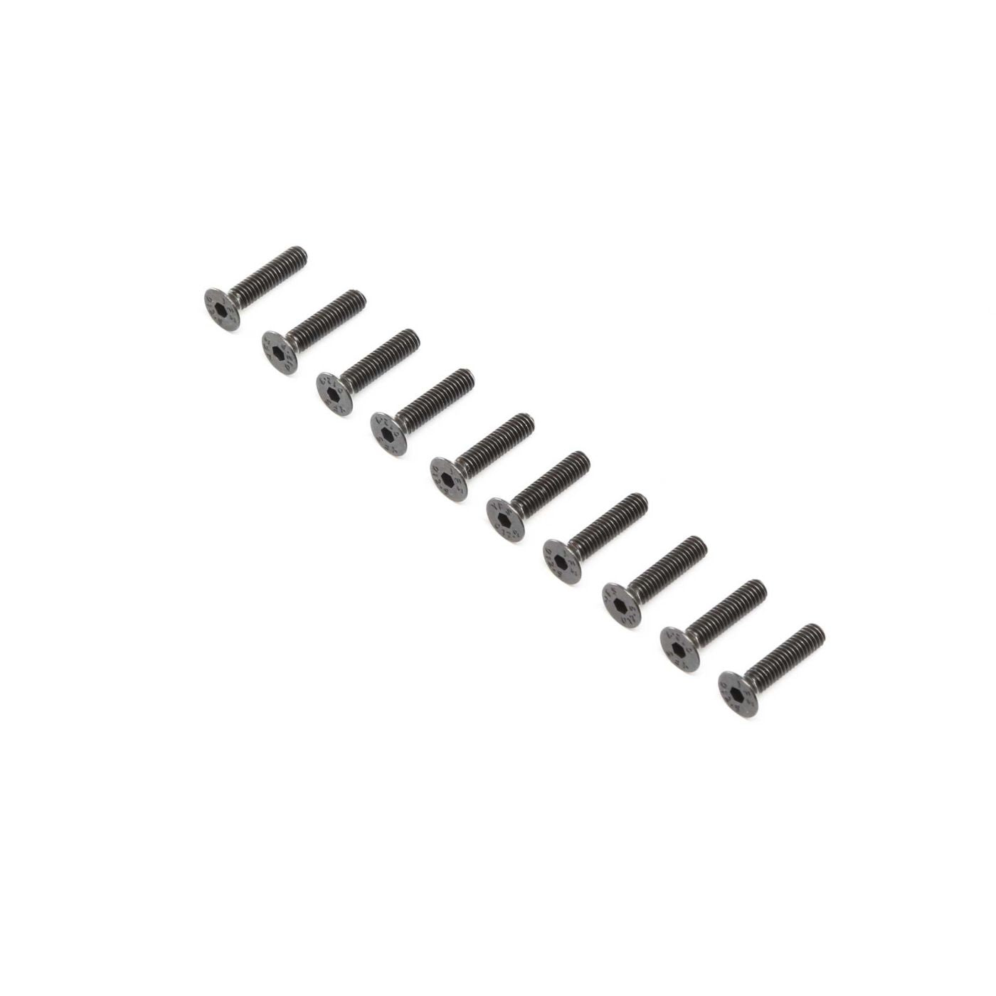 Losi Flat Head Screws Stl BO M4 x 18mm (10) LOS255020