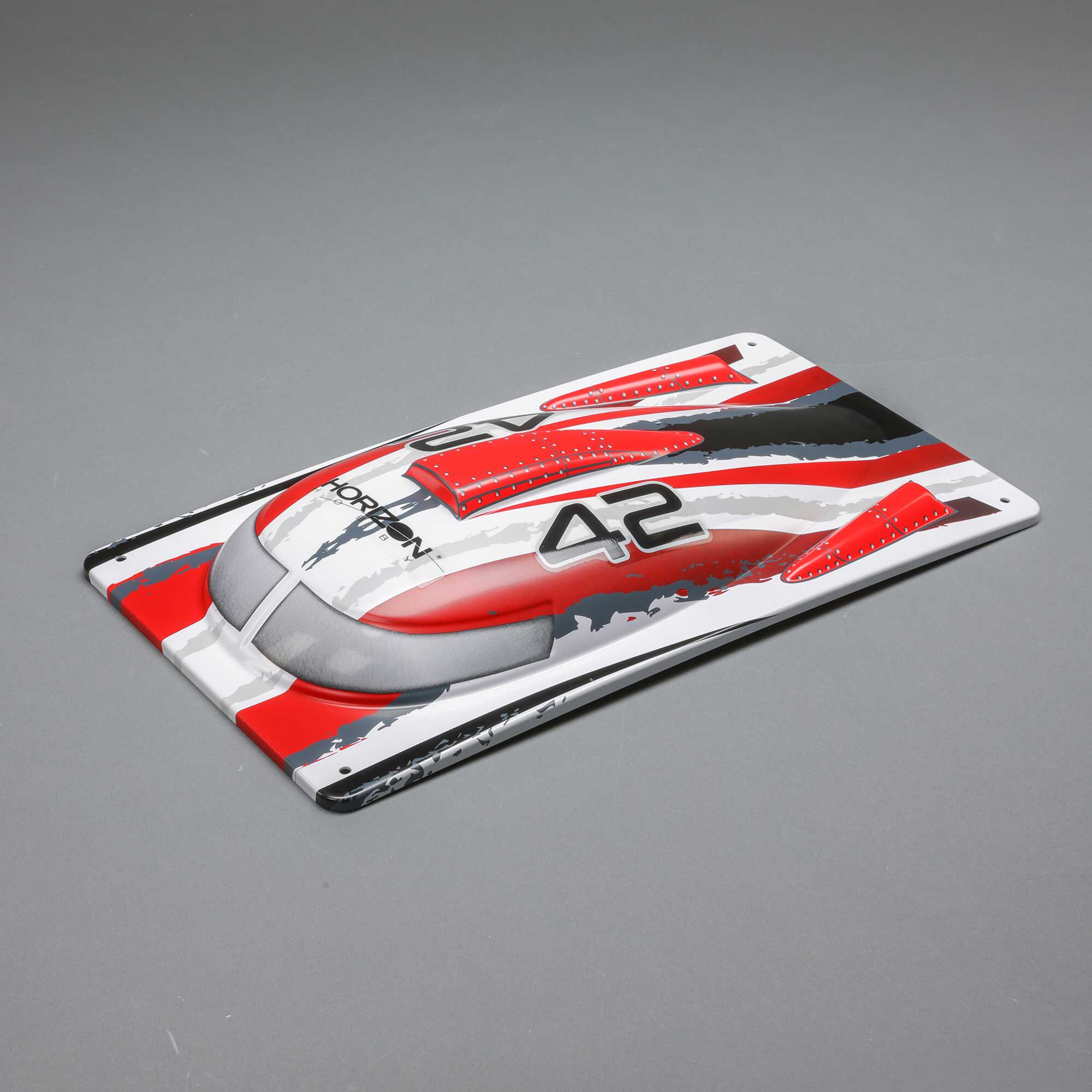 ProBoat Canopy, White: Blackjack 42 PRB281122