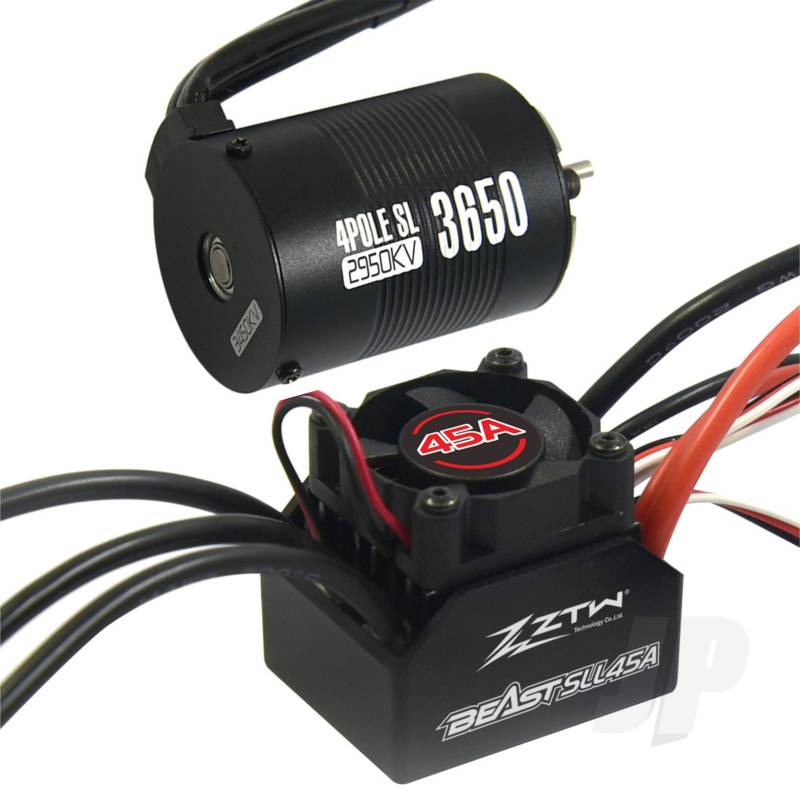 ZTW 1:10 Beast SLL Combo with 45A ESC + 4P SL 3650B 2950Kv Motor ZTW410452003
