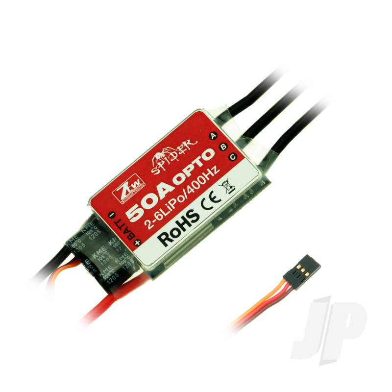 ZTW Spider 50A Opto 12V ESC (2-6 Cells) ZTW5050311