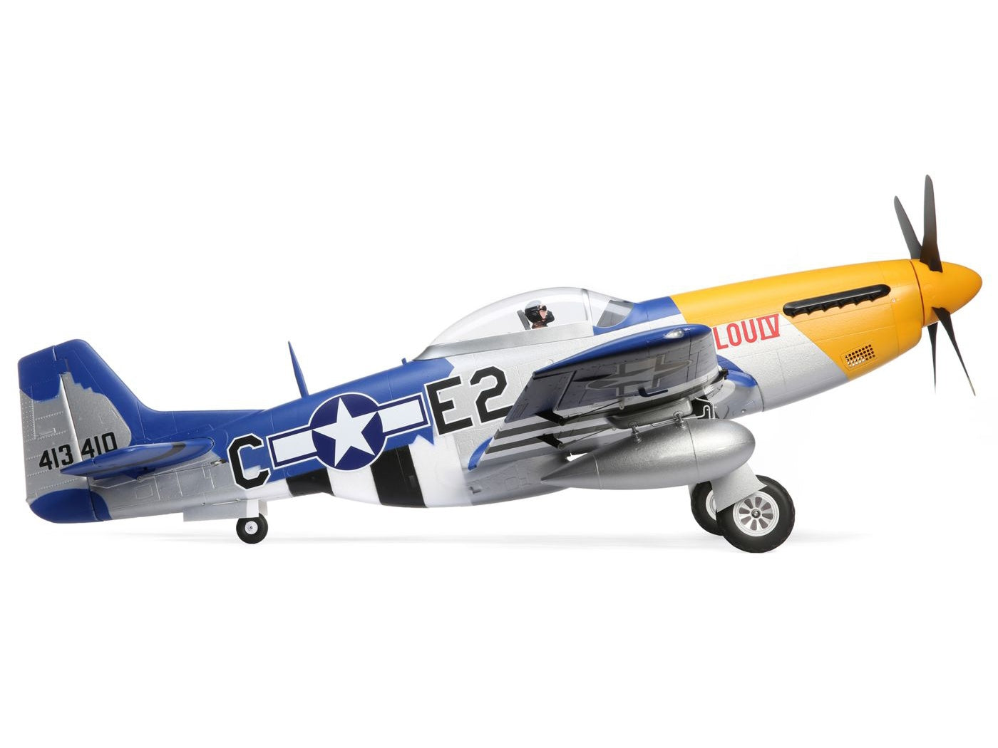 E-Flite P-51D Mustang 1.5m BNF Basic With Smart EFL01250