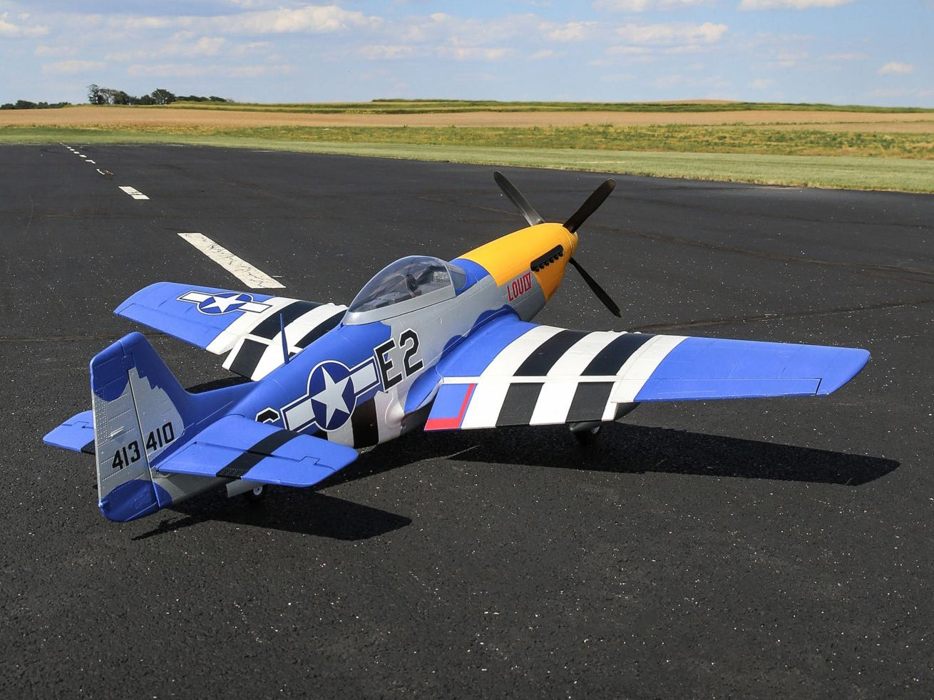 E-Flite P-51D Mustang 1.5m BNF Basic With Smart EFL01250